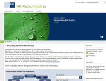 Tablet Screenshot of ihk-recyclingboerse.de